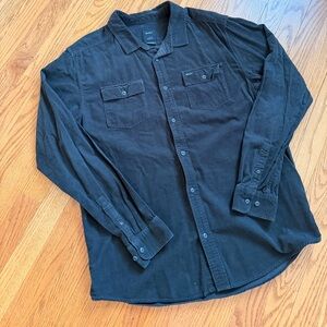 RVCA Black Corduroy Shirt